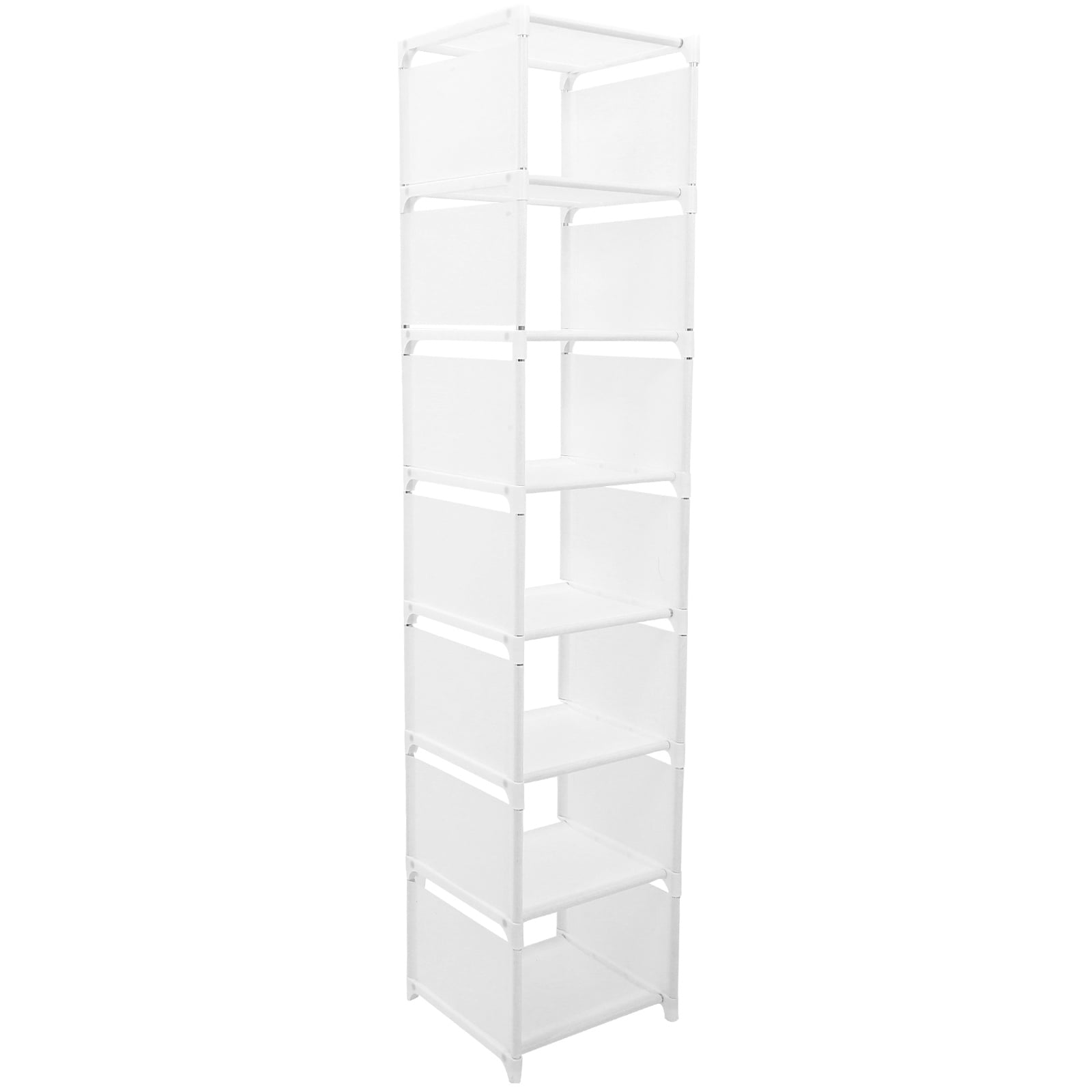 WSTEER Foldable Shoe Rack Shoe Storage Organizer Space Saving Corner Show Organizer Stand (8-layers)