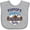 AC-Heather Grey, variant on Inktastic PopPop Grandpa Football Buddy Boys or Girls Baby Bib