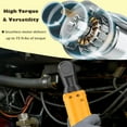 thumbnail image 3 of ZEN Electric Ratchet 3/8" for Dewalt 20V Battery,500 RPM Brushless Cordless Ratchet,75 Ft-lbs Electric Ratchet Wrench,7 Sockets, 1/4" Adapter, 3" Extension Bar（Tool only）, 3 of 6