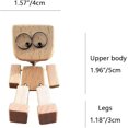 thumbnail image 3 of Charming Little Wooden Figure That Sways with 12PCS Expressions,Handcrafted Shaking Wooden Man Figurine Shaking Feet Woodens Doll,Creative Car Dashboard Decorations, 3 of 7