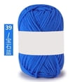 thumbnail image 1 of Nvzi Hilo azul para tejer a crochet, 2 ovillos, cada ovillo pesa 25 gramos, hilo suave hecho a mano, apto para principiantes y adultos, ideal para tejer suéteres y fundas de almohada decorativas., 1 of 5