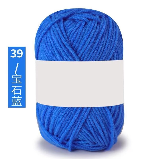 Nvzi Hilo azul para tejer a crochet, 2 ovillos, cada ovillo pesa 25 gramos, hilo suave hecho a mano, apto para principiantes y adultos, ideal para tejer suéteres y fundas de almohada decorativas.