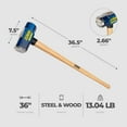 thumbnail image 3 of Estwing 12 Pound Head Hard Face Stake Sledge Hammer with 36" Hickory Handle, 3 of 9
