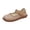 Khaki, variant on Women'S Orthopedic Sandals Mesh Knit Round Toe Hook And Loop Strap Breathable Casual Comfortable Summer Falt