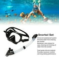 thumbnail image 4 of Portable Folding Silicone Full Dry Top Snorkel Set for Adults, 4 of 8