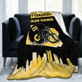 thumbnail image 5 of Custom Pittsburgh Blanket Personalized Throw Blankets Name and Number for Men Women Boy Football Style Decor Gifts, 5 of 6