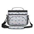 thumbnail image 2 of Unicorn and Flower White Pattern Insulated Lunch Box for Women Men, Medium Leakproof Cooler Bag with Adjustable Strap, 10"x6.7"x8", 2 of 6