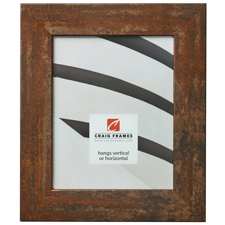 Craig Frames Bauhaus 200, Modern Rust Picture Frame, 11 x 17