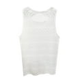 thumbnail image 6 of VNKIDY Mens T-Shirt Slim Fit Sheer Lace Sleeveless Tank Top Solid Color Geometric Pattern Breathable Tees For Beach Daily Party Wear Trendy Top, 6 of 6