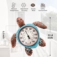 thumbnail image 2 of Outdoor Thermometer,Sea Turtle Metal Temperature Gauge, Easy-to-Read Dial for Patio, Garden, Home & Coastal Decor, 2 of 6