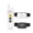 White For 2 dogs, variant on 2-in-1 Remote Dog Training Collar & Wireless Electric Fence – Waterproof Rechargeable E-Collar With Static, Vibration & Beep Modes For Medium Large Dogs
