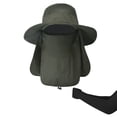 thumbnail image 1 of Chapeau de Pêche pour Hommes avec Rabat de Cou Manches Larges Chapeaux de Protection Solaire, 1 of 8