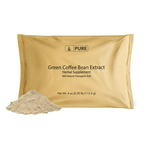 Pure Original Ingredients Green Coffee Bean Extract 4oz Unroasted Coffee Extract, Gluten-Free