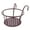 Coffee, variant on SLUOHZXI 1 Pc Hanging Railing Planters Basket, Round Iron Rack Fence Shelf, Metal Wire Flower Pot Holder, Plants Hangers with Hook for Balcony Garden Indoor and Outdoor (White)