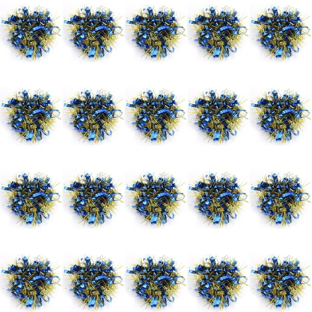 Flores elásticas para muñecas y pompones de PET multifunción para el kit de porristas Ultimate Spirit Dark Blue