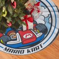thumbnail image 2 of Falda para árbol de Navidad de Mario, suave y divertida, decoración navideña navideña de granja de 36", 2 of 4