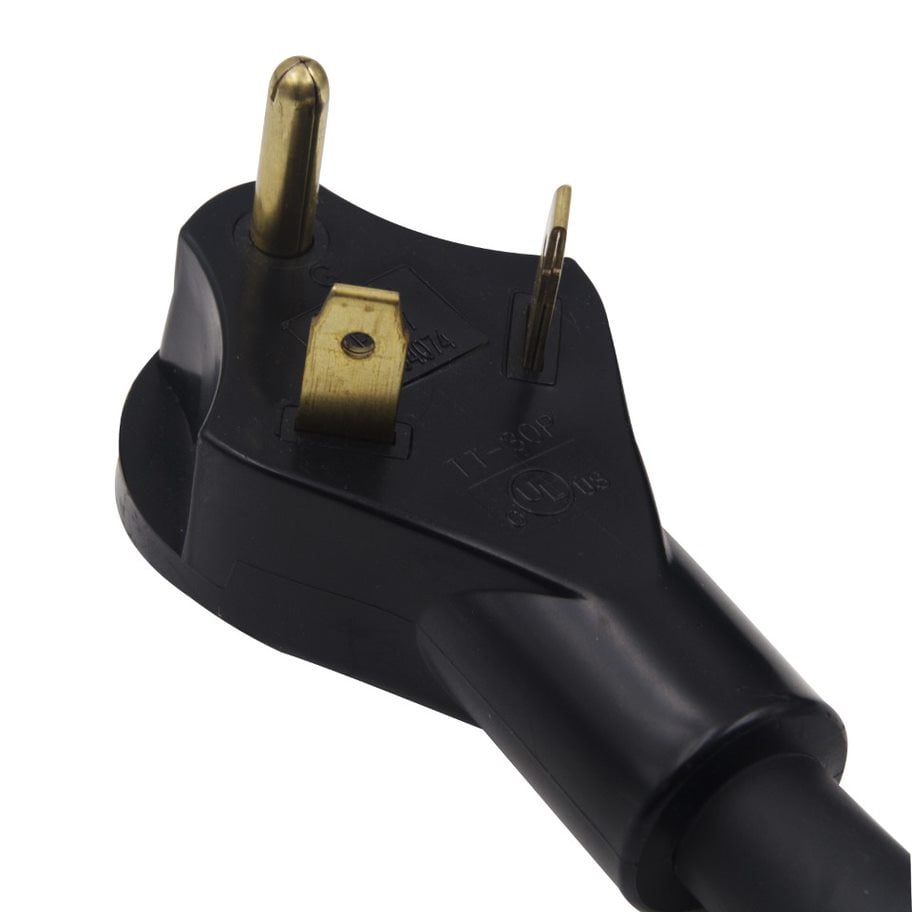 Auto Drive RV 30 Amp Extension Cord 30 feet, Black Color