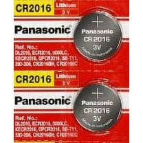 Panasonic CR2016 3V Lithium Coin Battery - 2 Pack   FREE SHIPPING!