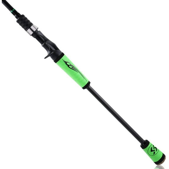 Sougayilang 7.0:1 High Speed Fishing Reel &1.8-2.4m Carbon Fiber Casting Rod