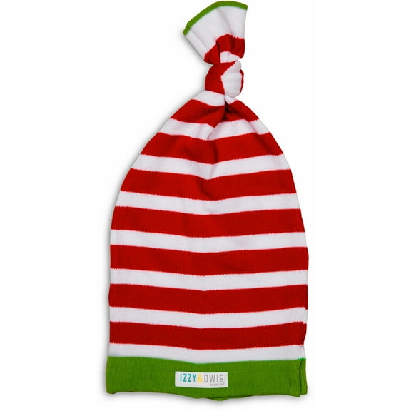 Pavilion Gift Company - Red and White Stripe - 0-12 Month Baby Hat