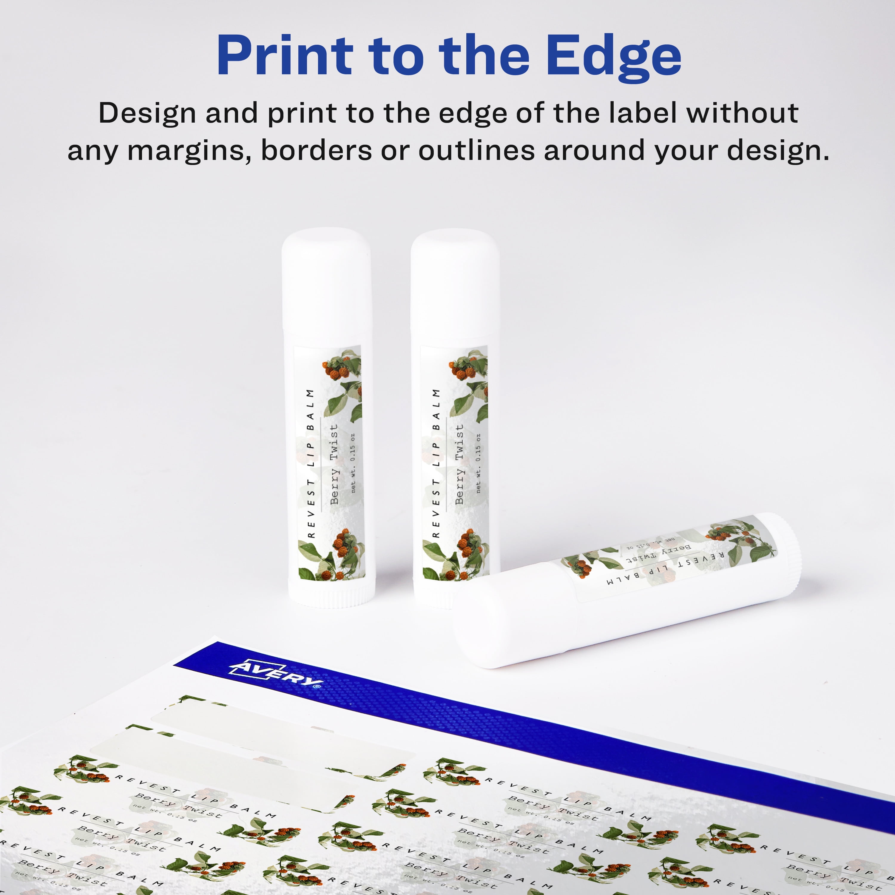 Avery Glossy White Rectangle Labels, 1" x 1.5", 800 Total