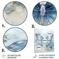 thumbnail image 3 of Designart "Blue Butterfly Wings I" Animals Metal Wall Art, 3 of 5