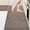 Grayish Brown, variant on Machine Washable Kitchen Rugs Set (24" x 36"+24" x 60"), Non-Slip Kitchen Runner Rugs Mats for Floor, Absorbent Comfort Standing Mats for Kitchen, Sink and Hallway, Rolled Packaging, Grey