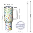 thumbnail image 3 of 1pc Music Lover 40oz Tumbler with Straw & Handle - Insulated Stainless Steel Cup | Holiday Gift for Man Women (Christmas, Valentine's, Birthday), 3 of 5