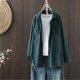 thumbnail image 1 of Chaquetas y abrigos casuales de manga larga sin capucha para mujer, de color liso, con doble bolsillo, de manga larga, sin capucha, con botones y cuello vuelto, abrigos casuales para mujer, top de pol, 1 of 8