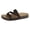 Coffee, variant on Rokment Beach Platform Cork Footbed Slides Sandals for Women Wide Width Comfortable Soft Sole Casual Leather Open Toe Orthopedic Walking Flat Slip on Vacation Dress Slippers Summer Shoes Beige