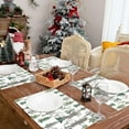 thumbnail image 7 of LERPBKM Paper Placemats Disposable 50 pack Winter Pine Trees Placemats 16x 11 inch Christmas Place Mats for Home Kitchen Dining Table Decoration Party Supplies, 7 of 7
