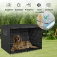 thumbnail image 6 of MORESEC under $5 Dog Kennel Cover, Dog Crate Cover Kennel Canopy, Heavy Duty Anti-UV Fabric Shelter, Medium Large Pet Cage Privacy Cover, Mesh Window Ventilation, Calming Anxiety Relief Bedroom, 6 of 9