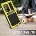 thumbnail image 4 of ELEHOLD for Samsung Galaxy S24 Ultra Case,Outdoor Sports Military Heavy Duty Full Body Cover with Built in Screen Protector Hidden Kickstand Shockproof Dustproof Case for Samsung S24 Ultra,Yellow, 4 of 9