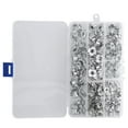 thumbnail image 4 of 140 Pcs 4 Prong T Nut Steel Galvanized M3 to M8 T Nut Threaded Insert Set for Furniture Corner Nails140pcs, 4 of 5