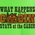 thumbnail image 3 of CafePress - Happens At The Cabin Light T Shirt - Light T-Shirt - CP, 3 of 4