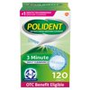 Polident 3 Minute Denture Cleanser Tablets - 120 count, for Adults