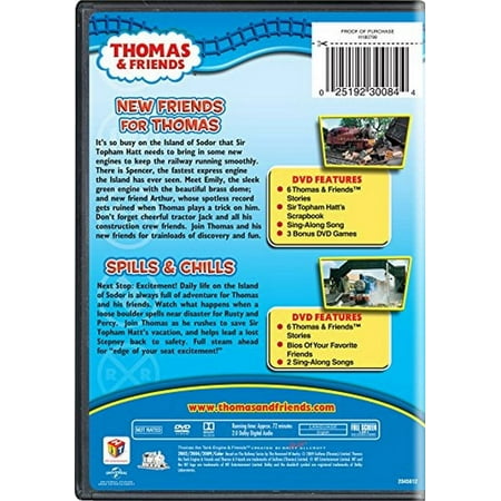 THOMAS & FRIENDS-NEW FRIENDS FOR THOMAS/SPILLS & CHILLS (DVD/DOUBLE FEATURE (DVD)