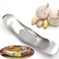 thumbnail image 3 of Pampered Chef Garlic Press Tool - Garlic Press Kitchen Tools - Stainless Steel Garlic Press Grinding Slicer Mincer Metal Novelty Kitchen Crusher Chopper Cutter (Garlic Press Cleaner Tool), 3 of 7