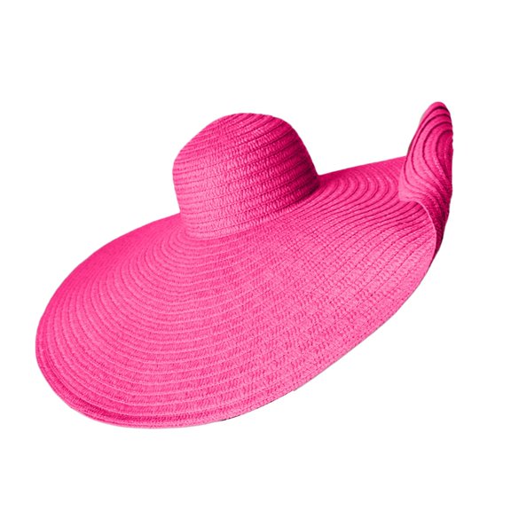 Gsakboxl Sun Hats for Women Women Oversized Wide Brim Straw Weave Sun Hat, Full-Face Coverage UV Protection Beach Hat for Seaside Vacation