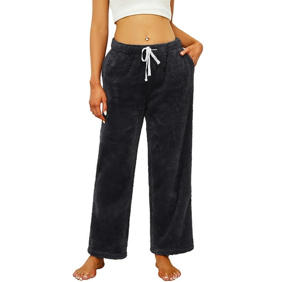 HEARTNICE Women's Pajamas Pants, with Pockets Pj Bottoms Lounge Soft Fluffy Sleepwear,
