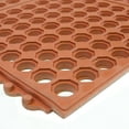 thumbnail image 4 of Rubber-Cal "Dura-Chef Interlock" Anti-Fatigue Matting - 5/8 in x 3 ft x 3 ft - Red Rubber Floor Mat - Pack 2, 4 of 4
