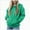 A60-Green, variant on Hessimy Toddler Girls French Zip Up Hoodie Toddler To Big Kid Hoodie Cute Hoodies For Teen Girls (Green,3-4 Years)