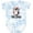 Tie Dye Blue, variant on Inktastic Babys First Birthday Penguin 1 Year Old Girl Girls Baby Bodysuit
