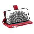 thumbnail image 4 of Style 006 For Honor 400 Lite Wallet Case PU Leather Phone Cover Mandala Flower Pattern - Grey, 4 of 5