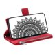 thumbnail image 4 of Style 006 For Honor 400 Lite Wallet Case PU Leather Phone Cover Mandala Flower Pattern - Grey, 4 of 5