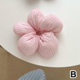 thumbnail image 1 of Korean Design Elastic Hairband with 3D Flower, Polyester, 18cm, Blue/Pink, 1 of 8