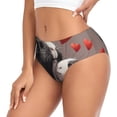 thumbnail image 2 of Balery Heart Guinea Pig Couple Ropa Interior de Algodón para Mujer con Dibujo – Braguitas Cómodas y Elásticas, Estilo Clásico-X-Large, 2 of 6