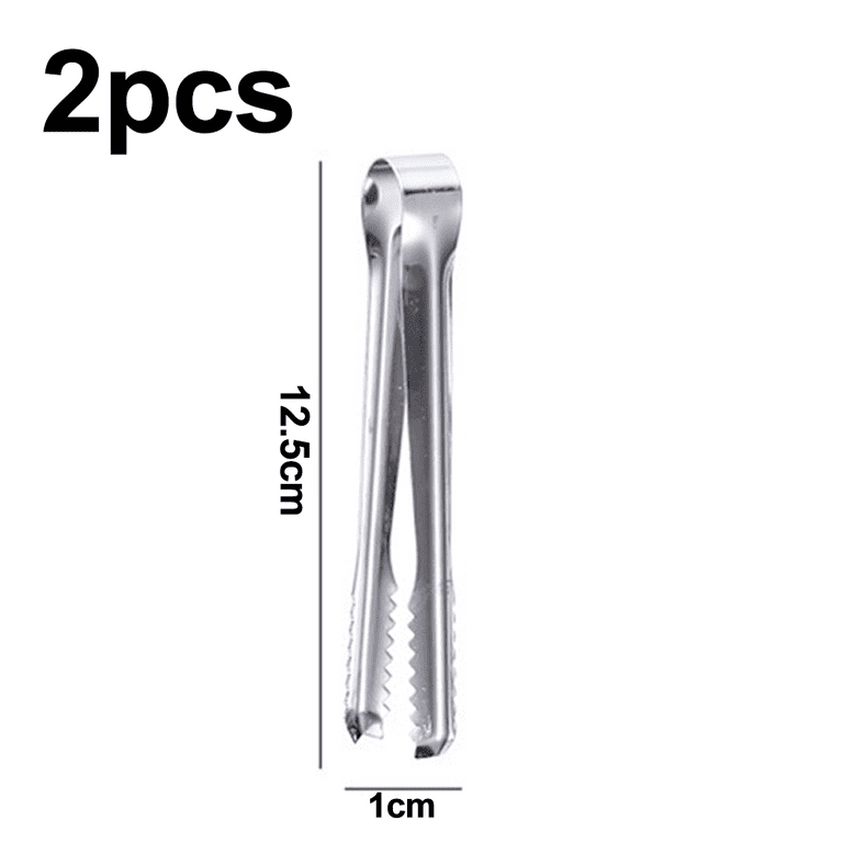 Ice tongs, Stainless Steel with Sharp Teeth Make Grabbing Ice Easy, for Ice  Bucket Ice Sugar Cubes Coffee Bar Food Serving