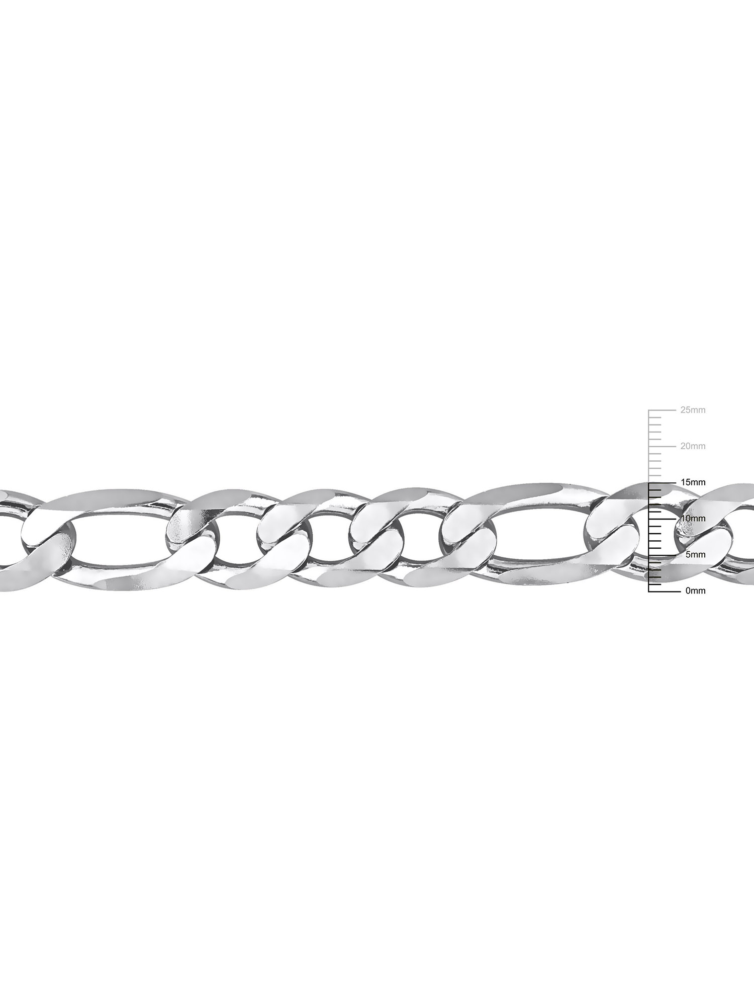 Everly Sterling Silver Figaro Necklace