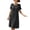 Black, variant on Summer Dress for Women Maternity Midi Dress Crew Neck Short Sleeve A Line Sundress Loose Long Dress Baby Shower Pregnancy Dresses for Photoshoot Vacation Maternity Clothings